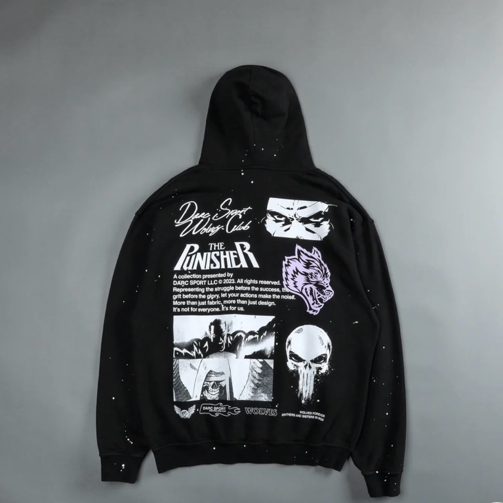 DARC SPORT X THE PUNISHER HOODIE “THE EYES” SOLD OUT SIZE SMALL NEW